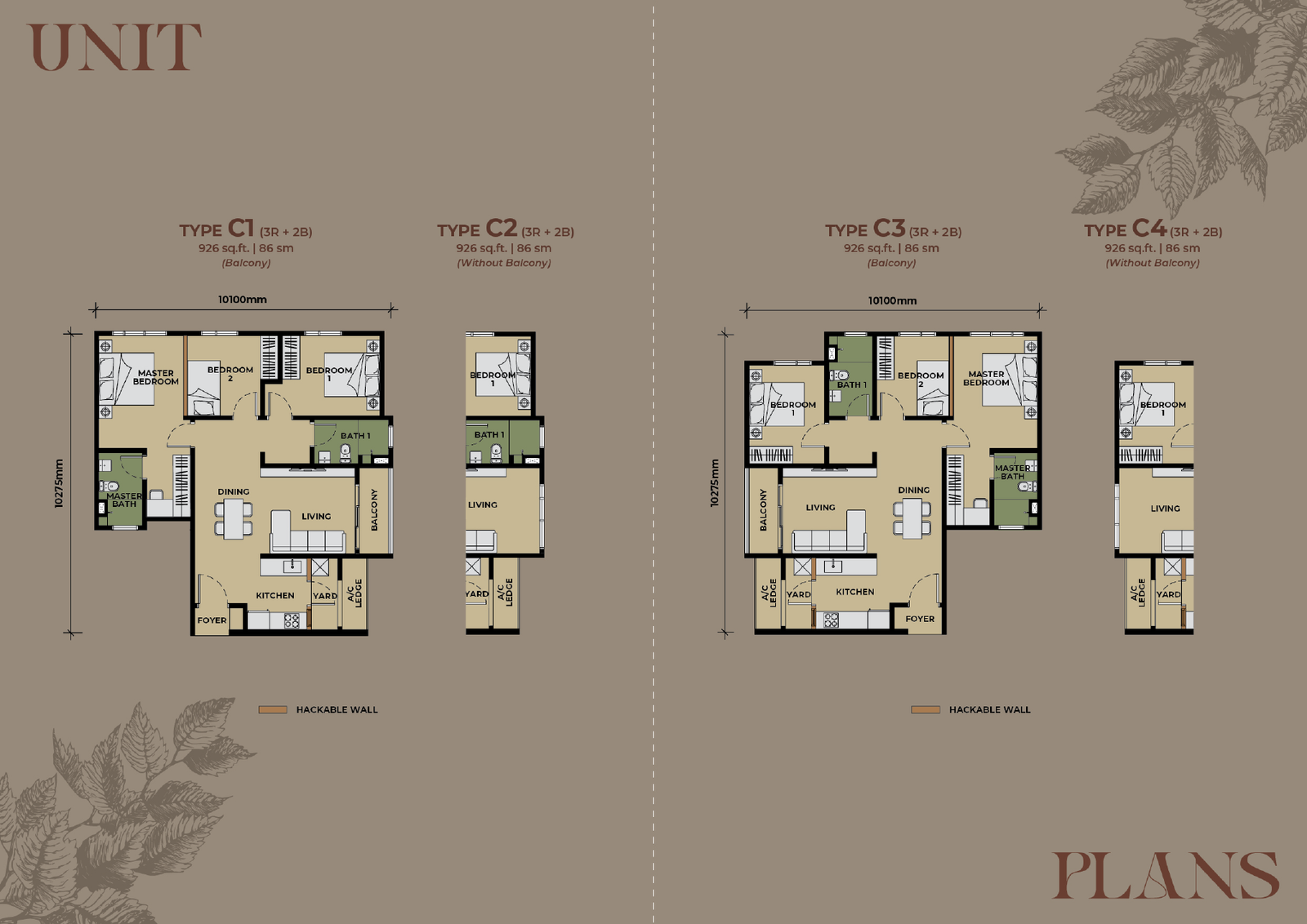 The Aldenz Type C official floor plans